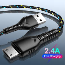 Micro usb кабель для передачи данных для samsung 2.4A Быстрая зарядка usb type C зарядный кабель для мобильного телефона зарядное устройство для huawei Xiaomi 0,5 m/1 m/2 m 2024 - купить недорого