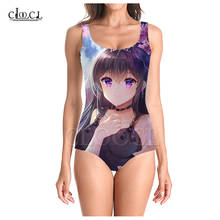 CLOOCL Newest Anime Girl 3D Print Girls One-piece Swimsuit Bathing Suit Sleeveless Slim Sexy Women Swimwear 2024 - buy cheap