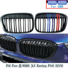 Recambio de rejilla delantera de riñón doble para BMW, accesorio de color negro para modelos X1, F48, F49 y X Series, años 2016 a 2017, E39, 2 piezas 2024 - compra barato