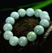 Jóias frete grátis genuíno jade natural pulseira uma carga mianmar jade pulseiras 2024 - compre barato