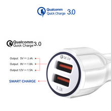 Useful Car Charger Usb Quick Charge 3.0 For Mobile Phone Dual Usb Car Charger Qc 3.0 Fast Charging Adapter Mini Usb Car Charger 2024 - buy cheap