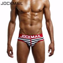 JOCKMAIL Brand 4PCS/Lot Men Underwear briefs Cotton Striped Sexy calzoncillos hombre slips cuecas gay male panties gay Underwear 2024 - buy cheap