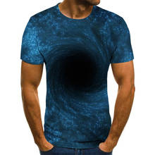 2021 Starry sky 3D printed T-shirt men's summer casual men's T-shirt fun T-shirt streetwear men's and women's tops 2024 - buy cheap