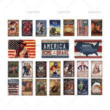 Metal Tin Sign Retro Vintage Poster America War Revolution Heroes Signs Wall Art Decor For Cafe Bar Pub Club Iron Brand Plaque 2024 - buy cheap