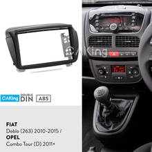 Car Fascia Radio Panel for FIAT Doblo (263) 2010-2015 / OPEL Combo Tour (D) 2011+ Frame Dash Kit Facia Plate Adapter Cover Bezel 2024 - buy cheap