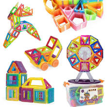 Mini bloques de construcción magnéticos 3D para niños, 110 piezas, diseñador magnético, juguetes educativos, bloques de construcción, regalo de cumpleaños 2024 - compra barato