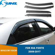 Side Window Visors For Kia Forte 2009 2010 2011 2012 2013 2014 2015 2016 2017 Hook Weathershields Sun Rain Deflectors SUNZ 2024 - buy cheap