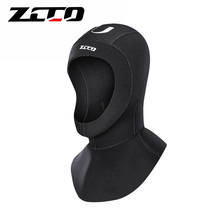 ZCCO-gorro de buceo de neopreno para hombre y mujer, capucha térmica Unisex de 3MM que cubre el cuello, a prueba de Sol, para surf y esnórquel, para invierno 2024 - compra barato