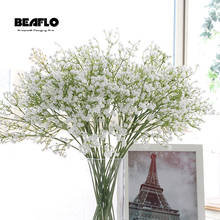 1pc Artificial Baby's Breath Flower Gypsophila Fake Silicone plant for Wedding Home Hotel Party Decoration 5 Colors 2024 - купить недорого