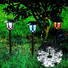 Luminária led solar à prova d'água para área externa, lâmpada de decoração de jardim, gramado, paisagem, pátio, quintal, walkway, luzes de chão