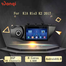 Radio Multimedia con GPS para coche, Radio con reproductor, Android, 10,1 pulgadas, Carplay, pantalla de vídeo, DIN, para KIA Rio3, K2, 2017 2024 - compra barato