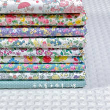 Tecido em sarja de algodão puro para cama, tecido decorativo feito à mão de 160x50cm diy de 160 g/m 2024 - compre barato