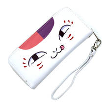 Anime Natsume Yuujinchou Colorful Long PU Zipper Wallet Cell Phone Clutch Cat Teacher Purse 2024 - buy cheap