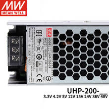 Meanwell UHP-200 AC TO DC power supplier IP20 Slim type 200W PFC switching power supply 3.3V 5V 12V 24V 36V 48V ac dc adapter 2024 - buy cheap