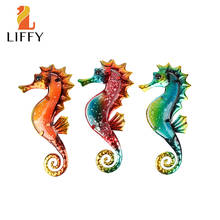 3pcs Metal Seahorse for Garden Decoration Outdoor Sculpture and Miniature Statues Ornaments Animal Jardin 2024 - buy cheap
