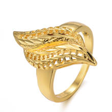 Women Ring Gold Color African Jewelry Ethiopian Wedding Ring Arab Middle Eastern Flower Rings 2024 - buy cheap