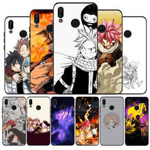 Manga cauda de fadas silicone preto macio caso do telefone para huawei p40 p30 p20 p10 p9 lite pro 2019 p inteligente 2 capa traseira escudo 2024 - compre barato