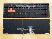 Teclado QWERTY de EE. UU. Para portátil Asus GL702VS GL702VM GL702VT GL702ZC ("WASD" naranja/rosa), con retroiluminación, con impresión naranja/rosa 2024 - compra barato