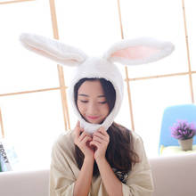 Cute Soft Rabbit Ear Hat Ear Warmer Cap Funny Toys Head Warmer Photo Props Headwear for Easter Party Cosplay Women Festival Gift 2024 - buy cheap