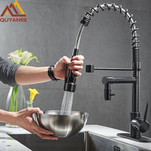 Blackend Spring Kitchen Faucet Pull out Side Sprayer Dual Spout Single Handle Mixer Tap Sink Faucet 360 Rotation Kitchen Faucets 2024 - купить недорого