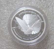 Настоящая редкая Серебряная оригинальная монета, Австралия 2008, Международный полярный год, морская птица Антарктика, изысканная Серебряная монета Skua 2024 - купить недорого