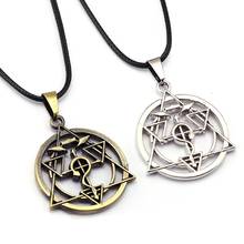 Anime Fullmetal Alchemist Necklaces Edward Elric Metal Keychains Pendants Cosplay Accessory Key Rings Figure Souvenirs Gifts 2024 - buy cheap