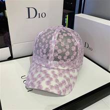 Women's Baseball Caps Lace Sun Hats Breathable Mesh Floral Hat Gorras Summer Cap Snapback Casquette Cap 2024 - buy cheap