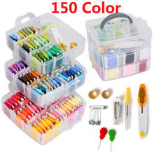150 Colors Embroidery Thread Floss Set Cross Stitch Floss Threads Scissors Needles Sewing Accessories Kit For Women Mom Gift 2024 - buy cheap