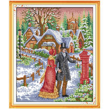 Walk on the snow painting Счетный DMC 11CT 14CT DIY комплект китайская оптовая продажа вышивка крестиком наборы для рукоделия домашний декор 2024 - купить недорого