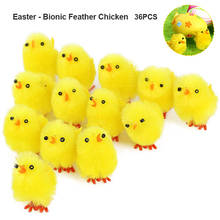 Simulación de pollito de Pascua de 36 piezas, Mini juguetes artificiales, pollo de peluche, regalo, decoración del hogar, JDH88 2024 - compra barato