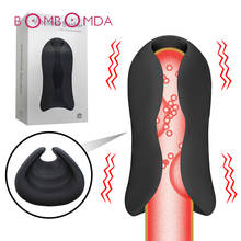 Ejaculation Stimulate Glans Vibrating Massager 10 Speeds Heating Penis Vibrator Sex Toys for Men Male Masturbator Trainer Delay 2024 - buy cheap