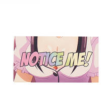 Funny Fashion Car Stickers Notice Me! Anime Boobs Decals Car Window Motorcycle Decoration Vinyl KK PVC 13cm X 7cm 2024 - buy cheap