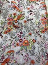 Tecido de renda bordado com lantejoulas lindas lantejoulas nigerianas tecido de renda para vestido de festa 2024 - compre barato