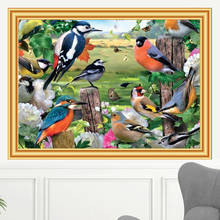 5D Diy Diamond Painting Birds in the forest Cross Stitch Mosaic Picture of Rhinestones Decor Full Diamond Embroidery Animals 2024 - buy cheap