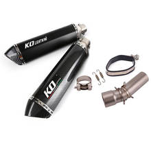 For BMW F800GS F650GS F700GS F800GT Exhaust Pipe Motorcycle Mid Link Tube Slip On 51mm Mufflers with DB Killer Left Side Escape 2024 - buy cheap