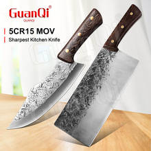 Cuchillo de corte de acero inoxidable hecho a mano, utensilio de cocina profesional, forjado, para cortar carne y verduras 2024 - compra barato