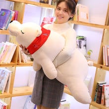 2019 New 50-130cm Kawaii Polar Bear Plush Doll Baby Super Soft Stuffed Wearable Sleeping Bear Pillow Animal Plush Toy Kids Gifts 2024 - buy cheap