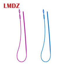 LMDZ-enhebrador de cordón de plástico, Clips citados, cinturón elástico, cuerda de uso, bolsa de herramientas de tejido, accesorios de costura, 2 uds. 2024 - compra barato