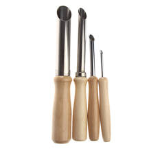 4pcs Stainless Steel Circle Shaping Pottery Clay Sculpture Tools Wooden Handle Sculpting Tools Set 2024 - buy cheap