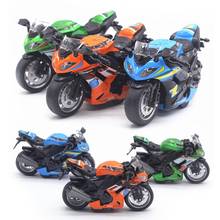 1/14 Simulation Racing Motorcycle Model Pull Back Car in Toy Vehicle Model with LED Music Learning Toy Gift For Children Kids 2024 - buy cheap