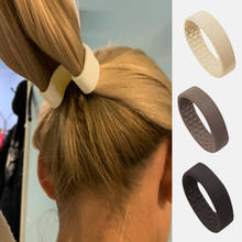 Woman Ponytail Holder Hair Tie Foldable Hair scrunchies Silicone Stationarity Elastic Hair Band Simple hair accessories 2024 - buy cheap