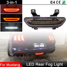 For Ford Mustang 2015 2016 2017 2018 Multi Function Smoked Lens LED Rear Fog Lamp With Rear Brake Lights And Reversing Light 2024 - buy cheap