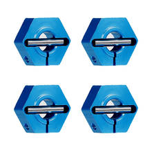Acoplador hexagonal de cubo de aluminio, rueda hexagonal para Traxxas 1/10, Stampede Slash Rustler 2WD RC, accesorios de piezas de coche, 4 Uds. 2024 - compra barato