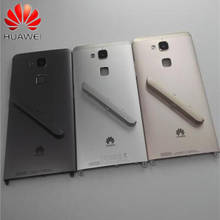 Оригинальная задняя крышка батарейного отсека для Huawei Mate 7 Mate7 6,0 дюймов, фотоэлемент двери, корпус, заднее стекло, запасные части 2024 - купить недорого