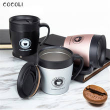 330ml Coffee Mug Vacuum Cup Thermos Stainless Steel Insulated Water Cups Tumbler With Handle Lid and Mixing Spoon Office 2024 - buy cheap