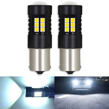 Luces Led de giro para coche, Bombilla T20 W21/5W 7443 BAU15S PY21W DRL, 3157, 1156, 6000K, blanco 2024 - compra barato