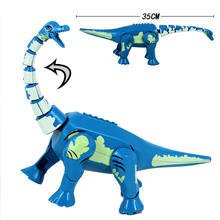 Bloques de construcción de Jurassic para niños, dinosaurios mecánicos, figuras del mundo, bloques, Dino Tiranosaurio Rex Indominus Rex i-rex, juguetes para niños 2024 - compra barato