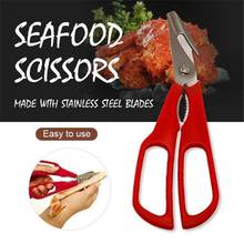 New Stainless steel Lobster Fish Shrimp Crab Seafood Scissors Shears Snip Shells dining room Kitchen Tool #1201 2024 - buy cheap