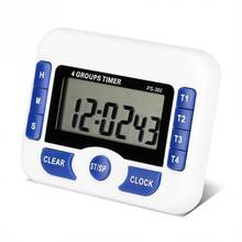 Multifunction 4 Group Display LCD Digital Kitchen Timer Countdown Alarm Clock With Stand Kitchen Timer Cooking Timer Alarm Clock 2024 - buy cheap