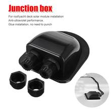 Roof Double Wire Entry Junction Box for Motorhome Caravan Boat Solar Panel Cable Gland Box For RV Van Yacht Car Accessorie 2024 - buy cheap